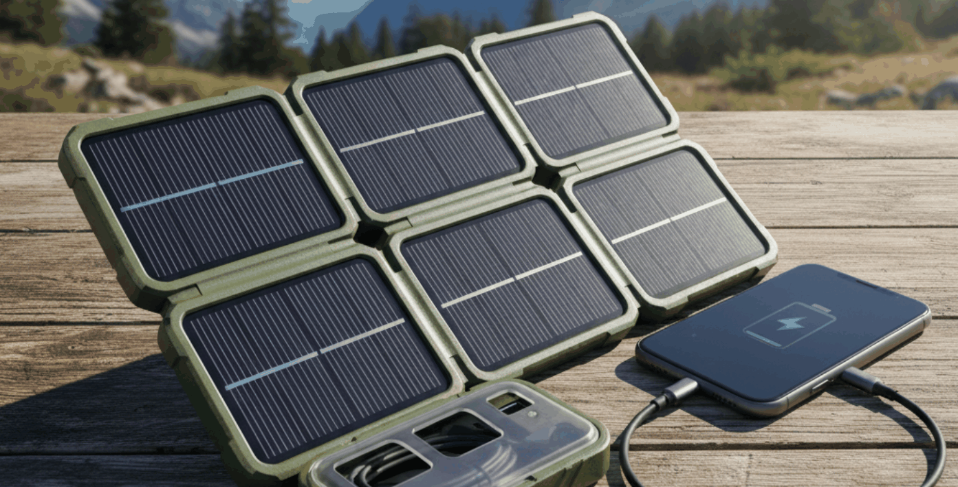 Solar power phone charging